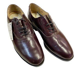 Vintage NWT Stacy Adams Burgundy Avenue Men’s Lace Up Dress Shoes Size 7 M
